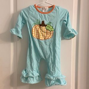 Marie Nicole Pumpkin Jumpsuit